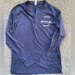 Gamma Phi Beta navy blue Henley size M